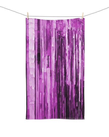 Striped Powder Lavender Hand Towel, 16" x 28"