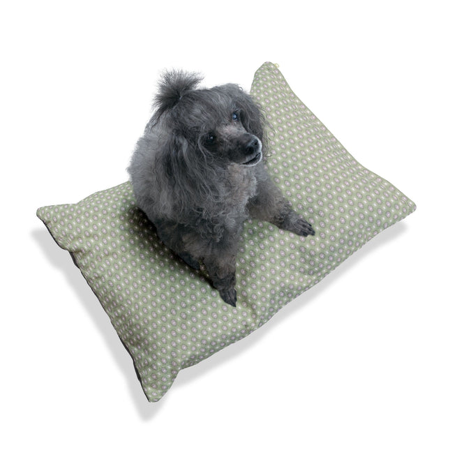 Olive Star-crossed Bodies Pet Bed, 28" × 18"