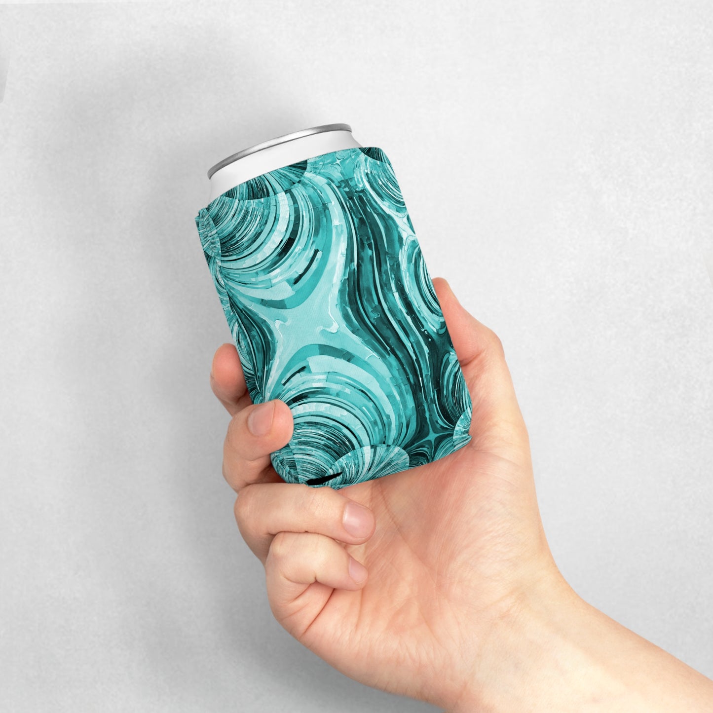 Uzi Spiral Tif 12 oz Can Cooler Sleeve