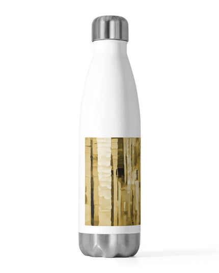 Striped Light Brown 20oz Insulated Water Bottle