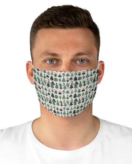 Mini Vintage Green Trees Fabric Face Mask