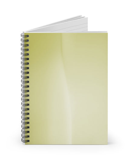 Lemon Fade Wavey Spiral Notebook - Ruled Line, 6" x 8", 118 pages