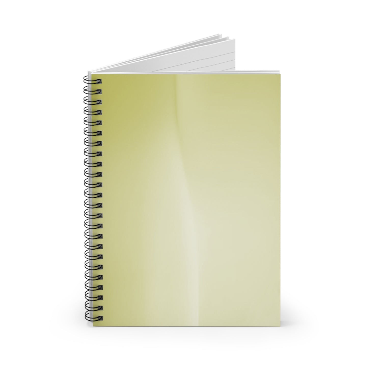 Lemon Fade Wavey Spiral Notebook - Ruled Line, 6" x 8", 118 pages