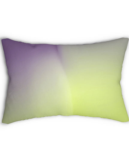 Purple Golden Fade Spun Polyester Lumbar Pillow, 20" x 14"