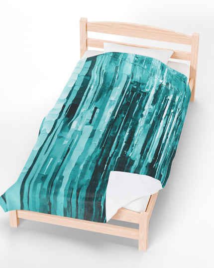 Striped Tif Velveteen Plush Blanket, 60" x 80"