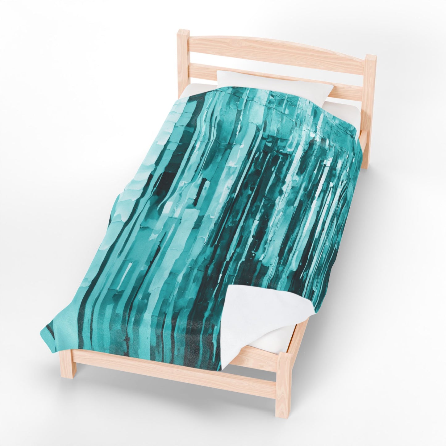 Striped Tif Velveteen Plush Blanket, 60" x 80"