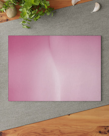 Pink Blush Fade 8" x 11" Glass Cutting Board