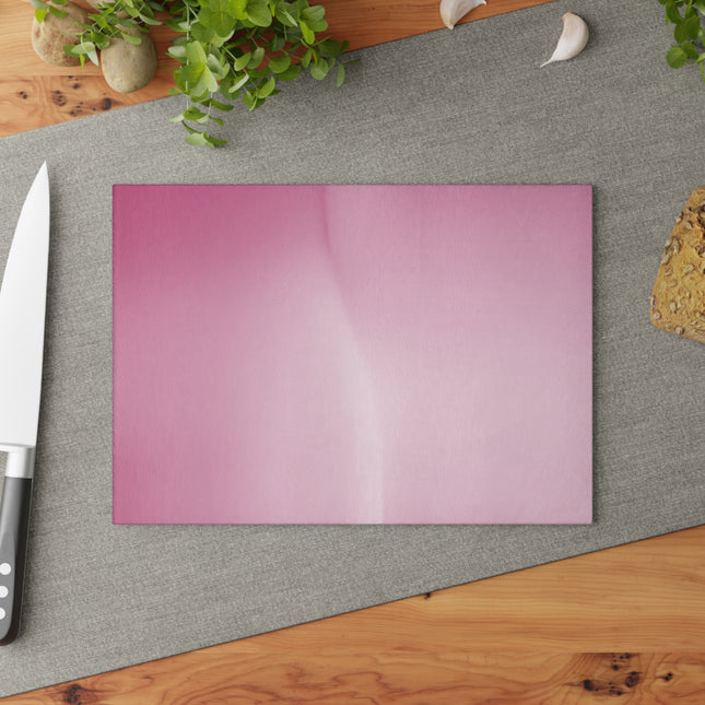 Pink Blush Fade 8" x 11" Glass Cutting Board