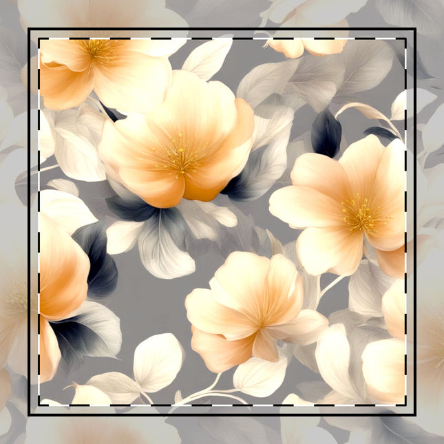 Soft Blossom Floral Bunch Cotton Twill Napkin, 10" x 10"