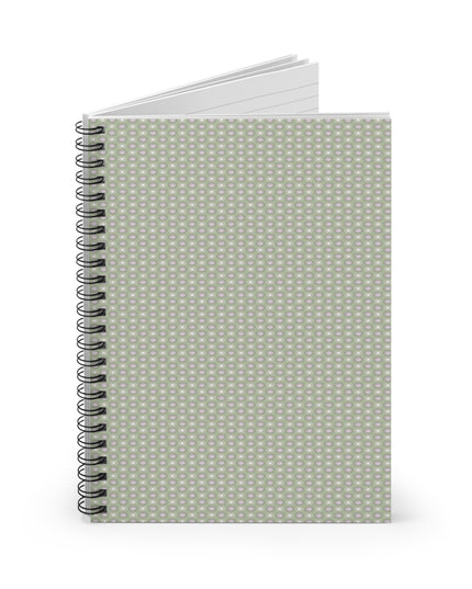 Olive Star-crossed Bodies Spiral Notebook - Ruled Line, 6" x 8", 118 pages