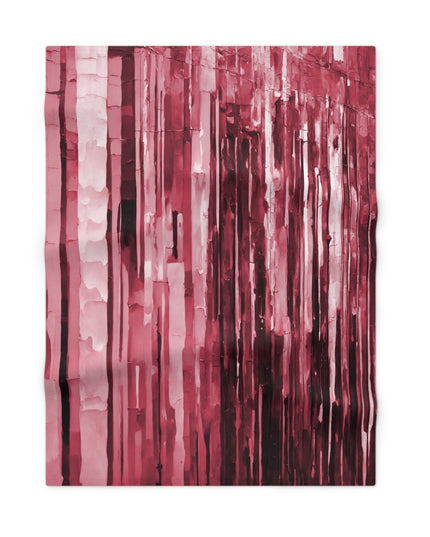 Striped Ruby Soft Fleece Baby Blanket, 30" x 40"