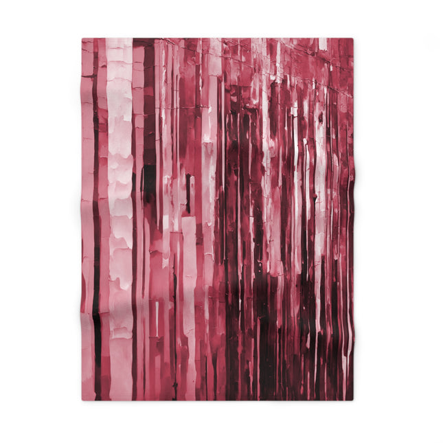 Striped Ruby Soft Fleece Baby Blanket, 30" x 40"