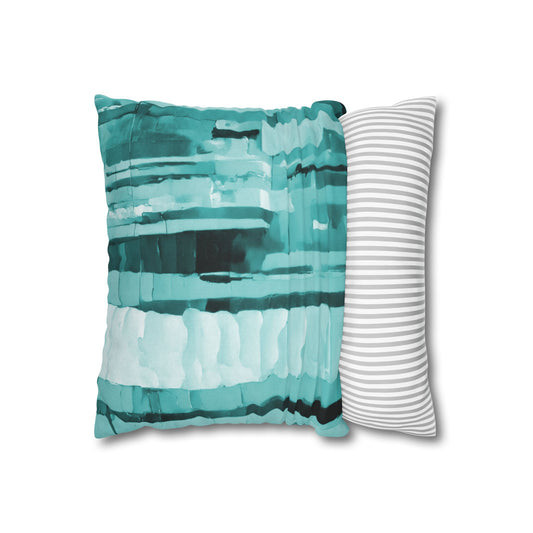 Striped Tif Spun Polyester Square Pillowcase, 14" x 14"