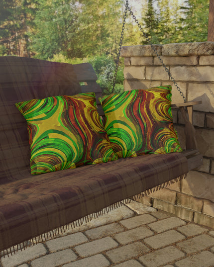 Uzi Spiral Beta Outdoor Pillow, 18" x 18"
