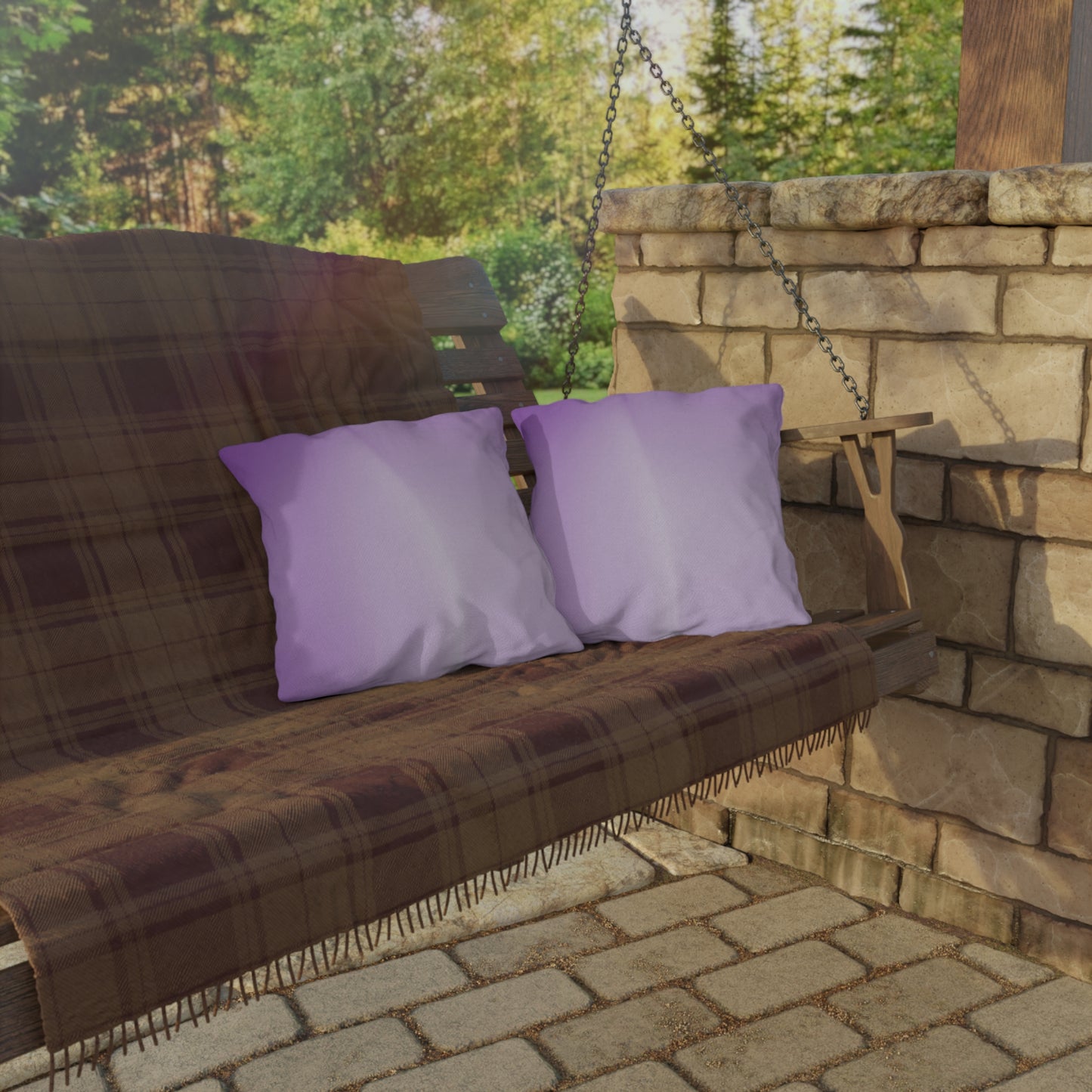 Soft Lavender Fade 16" x 16" Outdoor Pillow