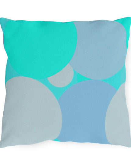 Pastel Tan and Tif Patches 16" x 16" Outdoor Pillows
