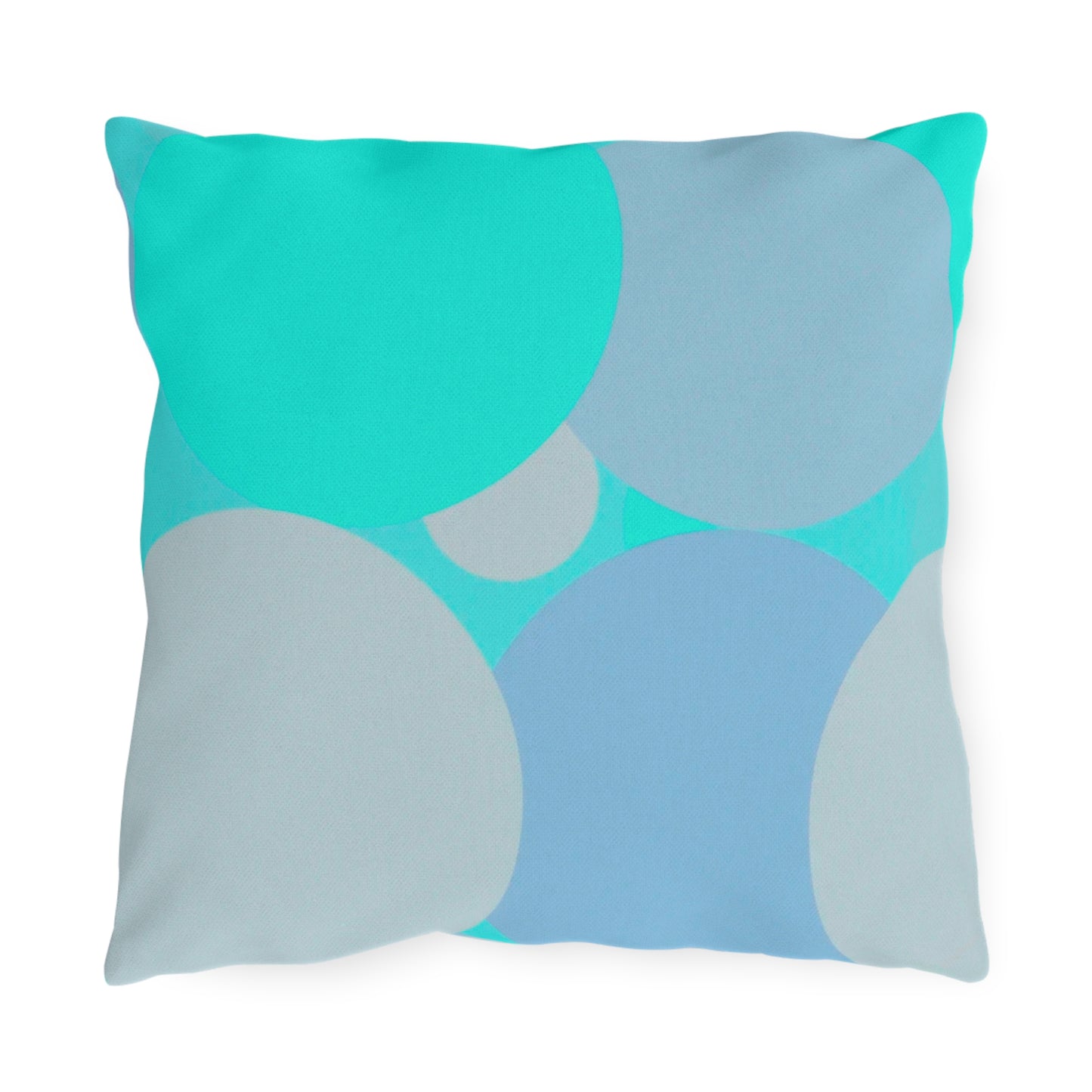Pastel Tan and Tif Patches 16" x 16" Outdoor Pillows