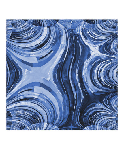 Uzi Spiral Deep Blue Face Towel, 13" x 13"