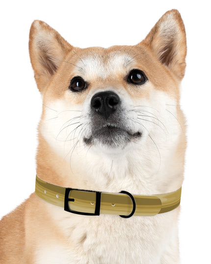 Brown Wavey Medium Dog Collar
