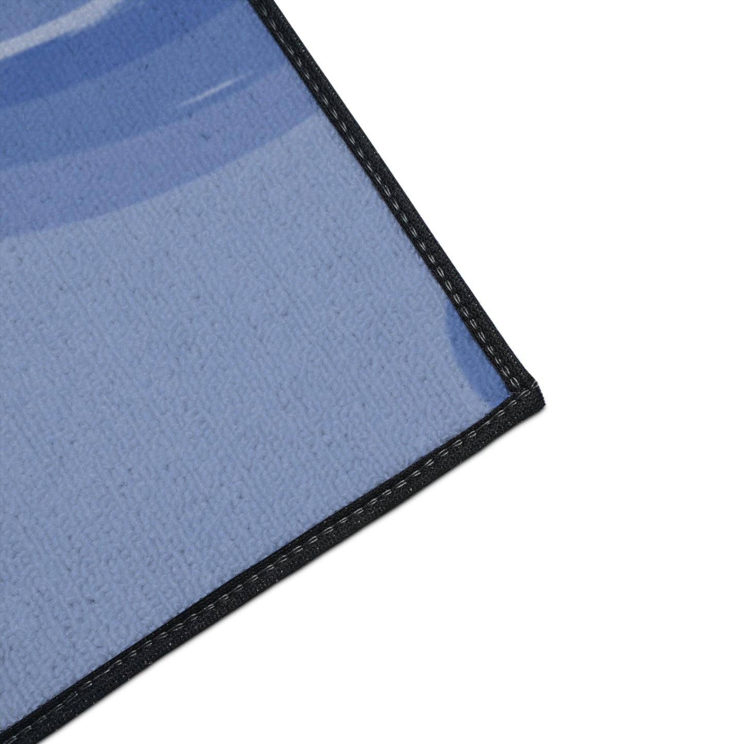 Deep Blue Wavey 48" x 72" Heavy Duty Floor Mat