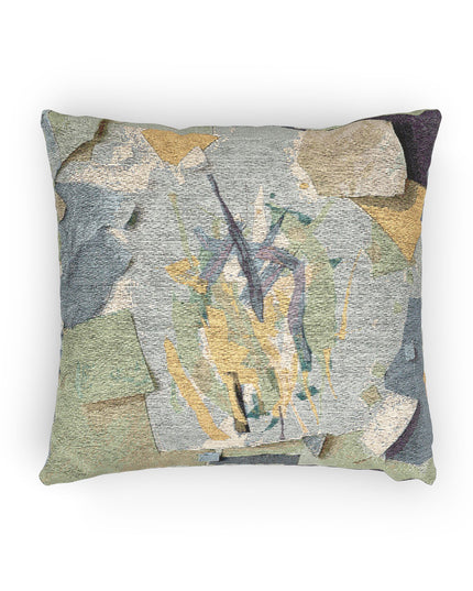 Lemongrass Paper Paint Woven Pillow, 17" x 18"