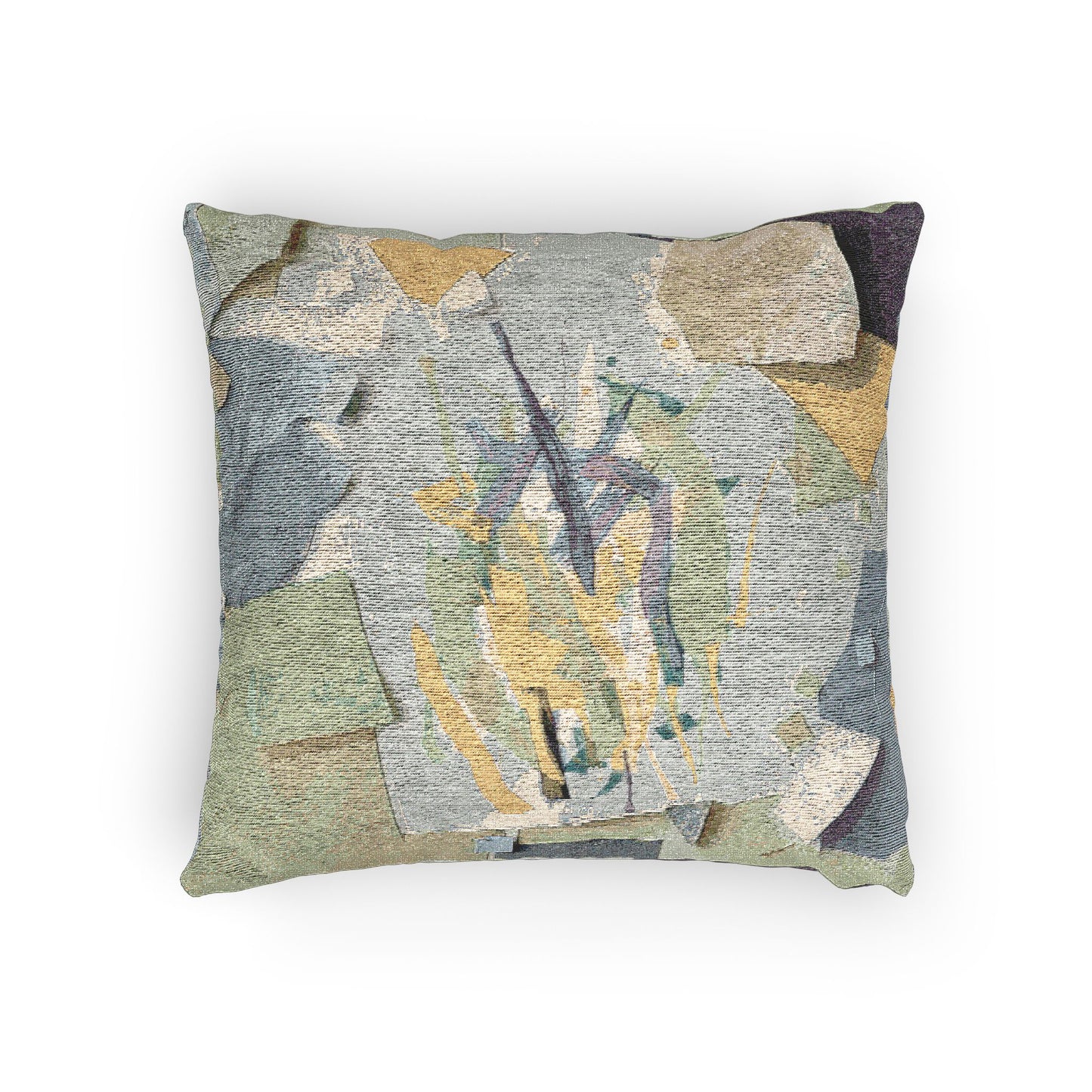 Lemongrass Paper Paint Woven Pillow, 17" x 18"