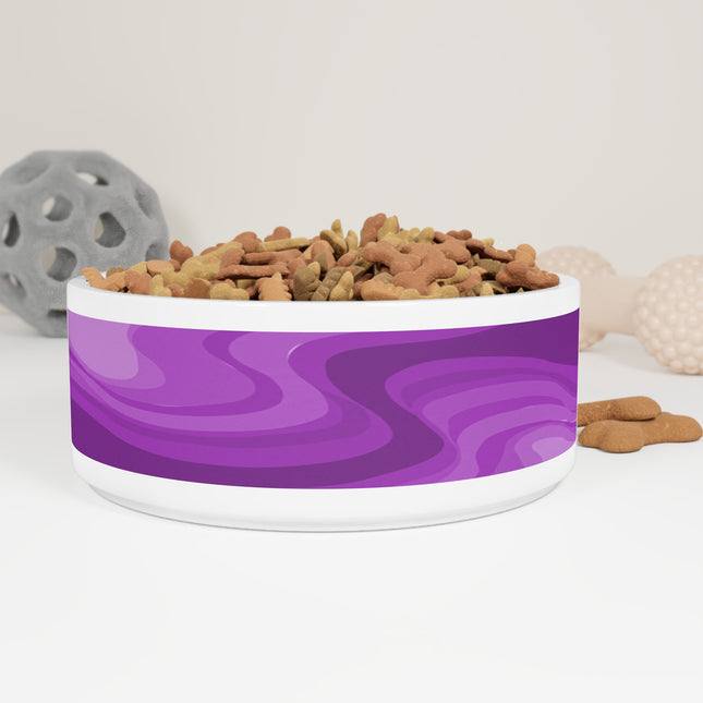 Wavey Purple Wavey 16 oz Pet Bowl
