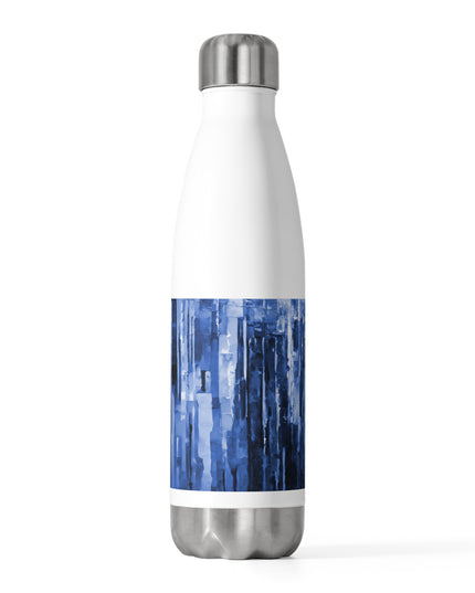 Striped Deep Blue 20oz Insulated Water Bottle