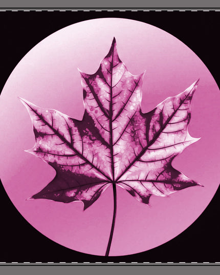 Magenta Maple Leaf 22" x 22" Cotton Twill Napkin