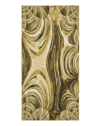 Uzi Spiral Light Brown Mink-Cotton Towel (50% polyester, 50% cotton),  30" x 60"
