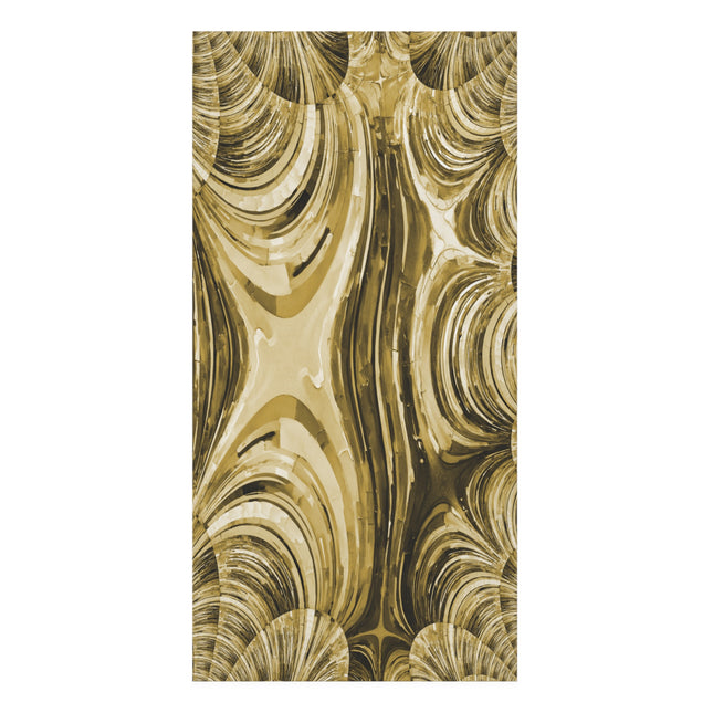 Uzi Spiral Light Brown Mink-Cotton Towel (50% polyester, 50% cotton),  30" x 60"