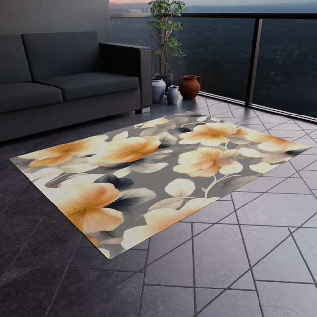 Soft Blossom Floral Bunch Outdoor Rug, 60" x 84"