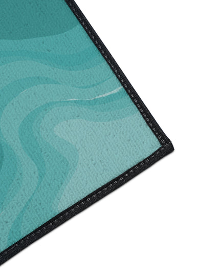 Tif Green Wavey 18" x 24" Heavy Duty Floor Mat