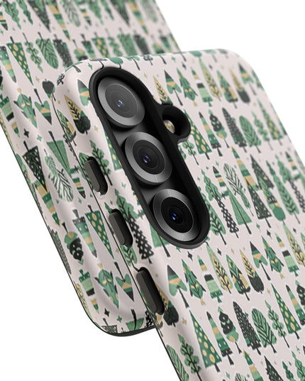 Mini Vintage Green Trees Samsung Galaxy S25 Tough Cases