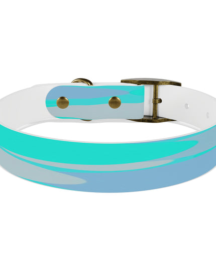 Pastel Tan and Tif Patches Medium Dog Collar