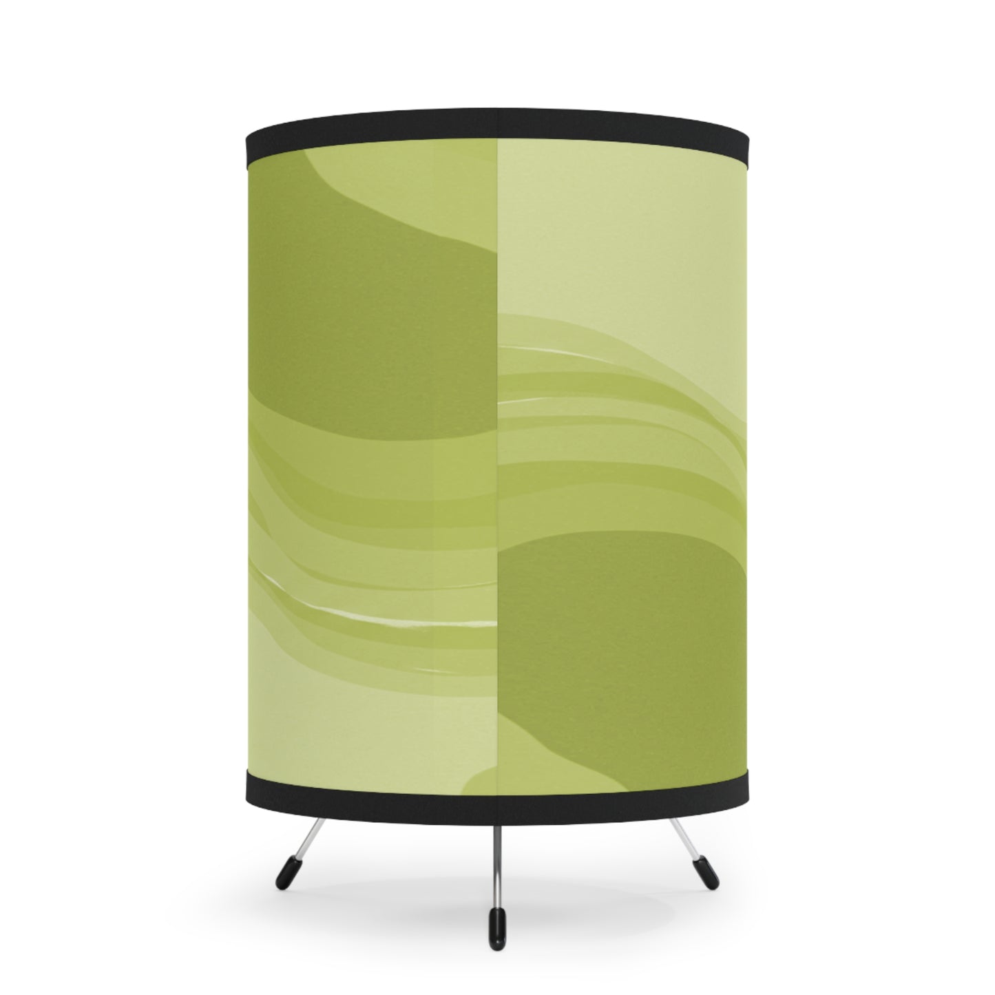 Lemon Wavey Tripod Lamp with High-Res Printed Shade, US\CA plug