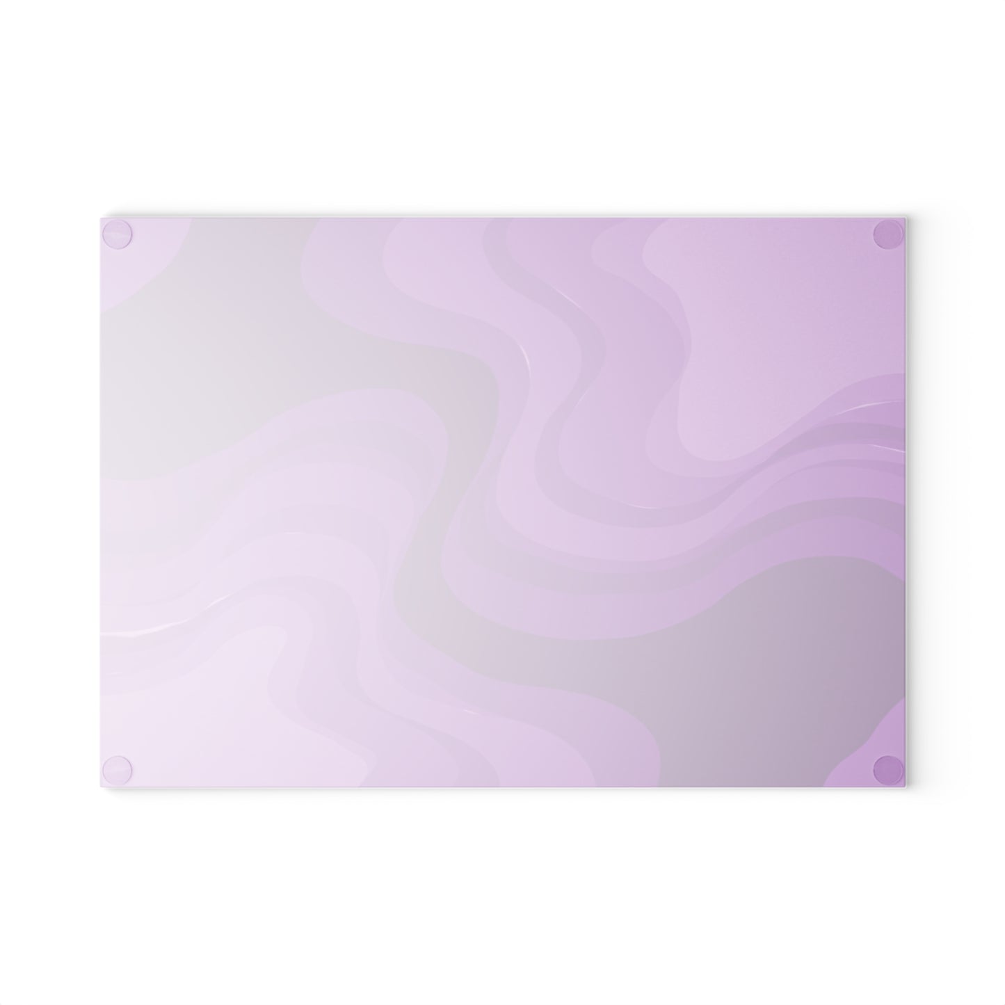 Wavey Purple Wavey 8" x 11" Glass Cutting Board
