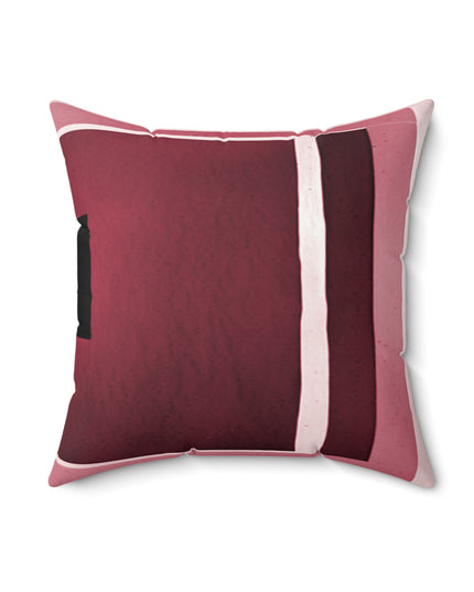 Red Shadow 18" x 18" Faux Suede Square Pillow