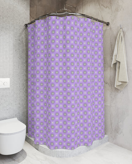 Lavender Star-crossed Bodies Shower Curtain, 71" x 74"
