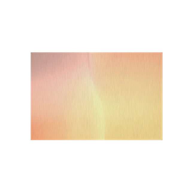 Hot Peach Fade Outdoor Rug, 24" x 36"