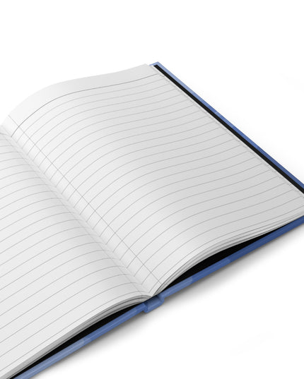 Deep Blue Wavey 5.75" x 8" Hardcover Journal Matte with 150 lined pages