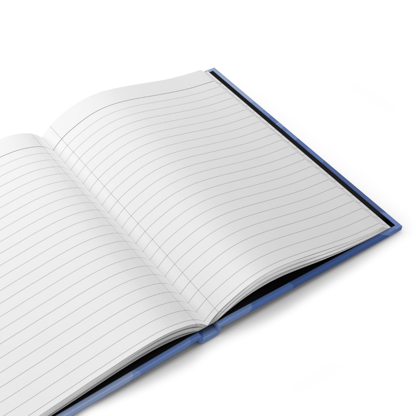 Deep Blue Wavey 5.75" x 8" Hardcover Journal Matte with 150 lined pages