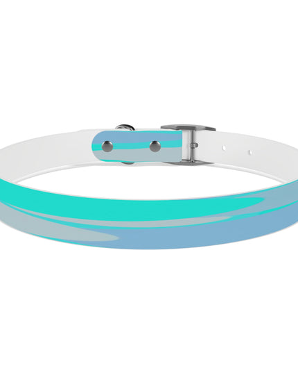 Pastel Tan and Tif Patches Extra Large Dog Collar