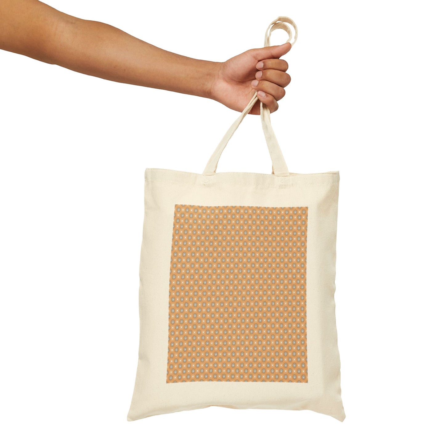 Tan Sunset Star-crossed Bodies Cotton Canvas Tote Bag