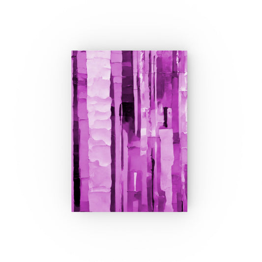 Striped Powder Lavender 5.2" x 7.4" Hard Backed Journal with 128 blank pages