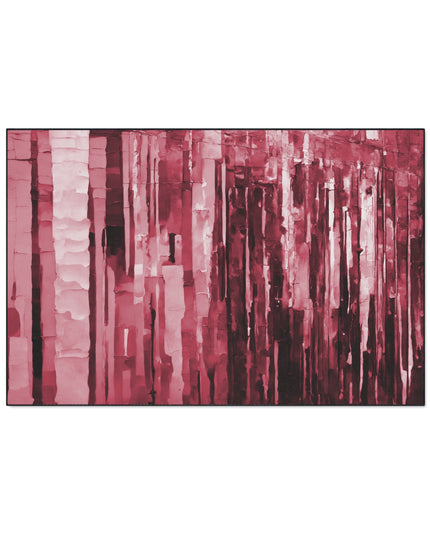 Striped Ruby 48" x 72" Heavy Duty Floor Mat