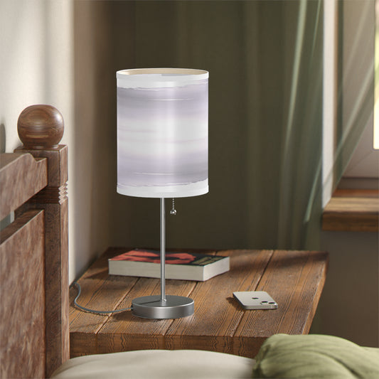 Sephia Sea Dark Fog Table Lamp on a White or Silver Stand, US|CA plug