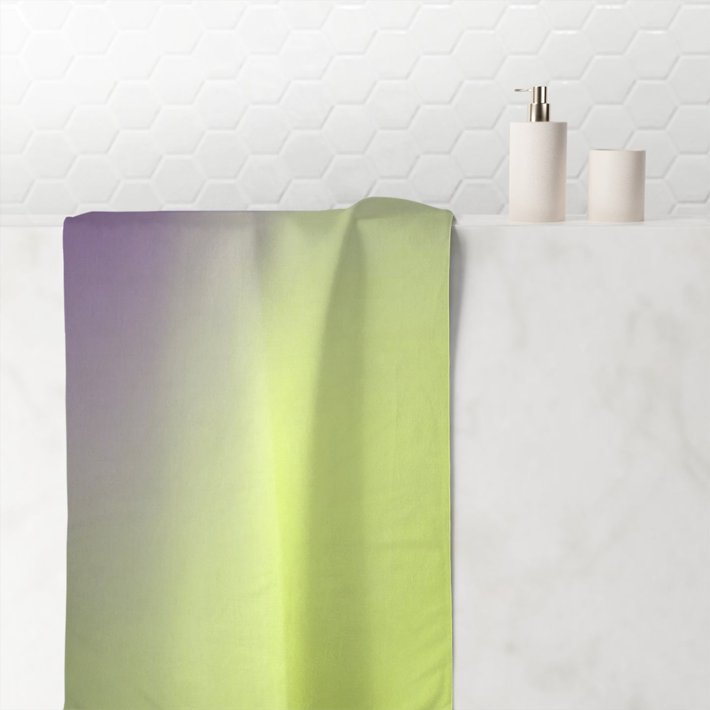 Purple Golden Fade 30" x 60" Mink-Cotton Towel (50% polyester, 50% cotton)