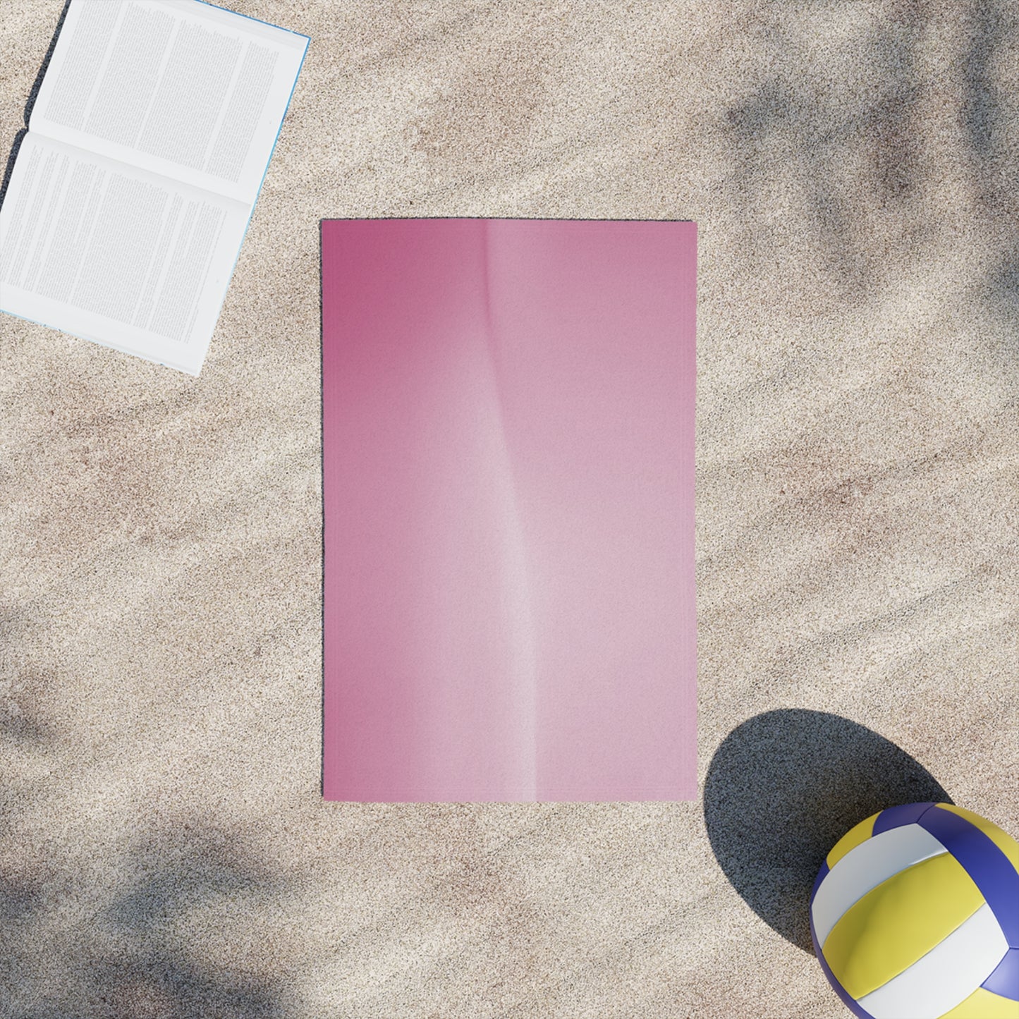 Pink Blush Fade Beach Towel, 18" x 27"