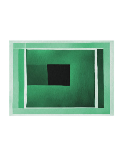 Mint Shadow Outdoor Rug, 60" x 84"
